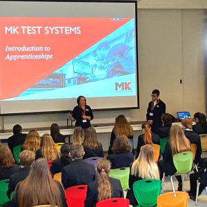 MKTest Systems supporting National Apprenticeships Week at Court Fields School.