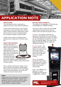 Application note trains